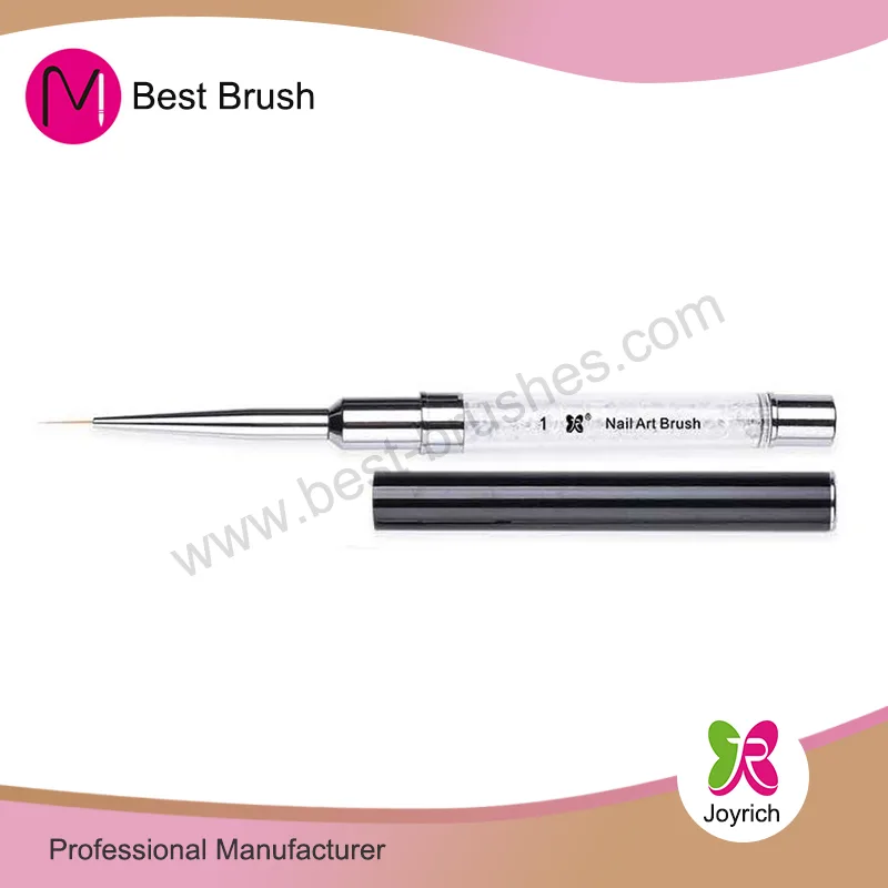 Black Cap Clear Crystal Nail Art Sikat