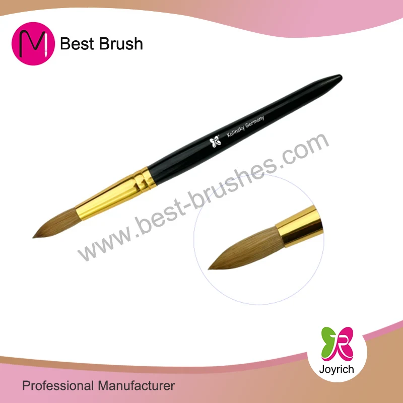 Brush kuku akrilik akrilik akrilik ireng acrylic ireng