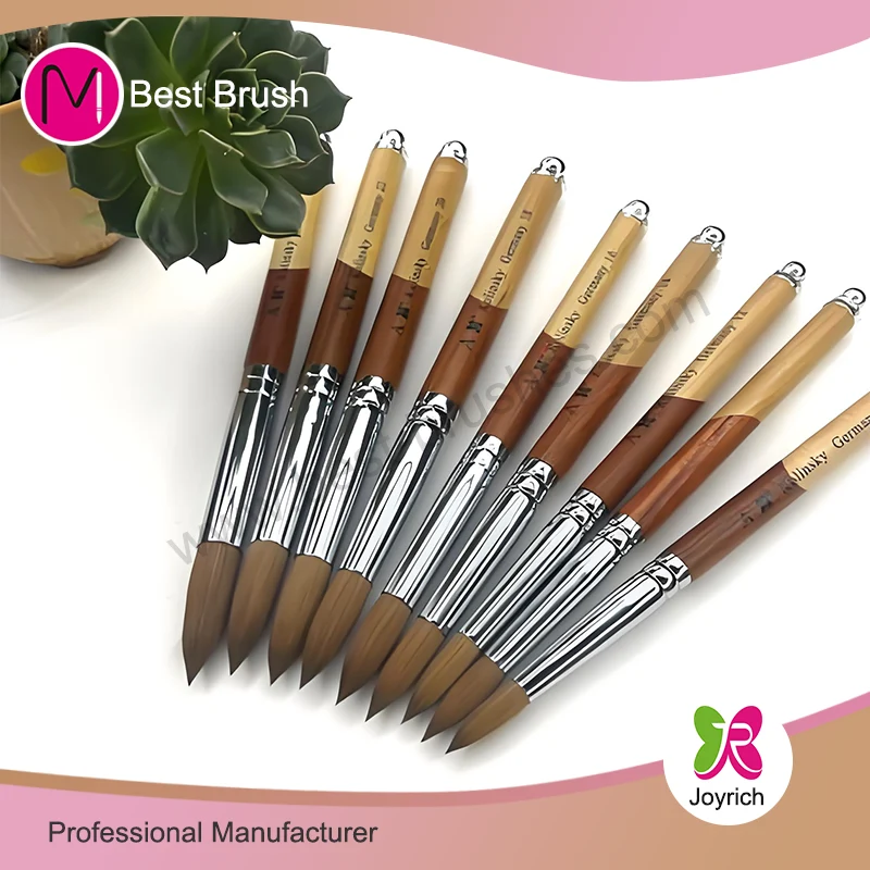 Crown 100% sikat kuku akrilik acrylic ompric Kolinskyl