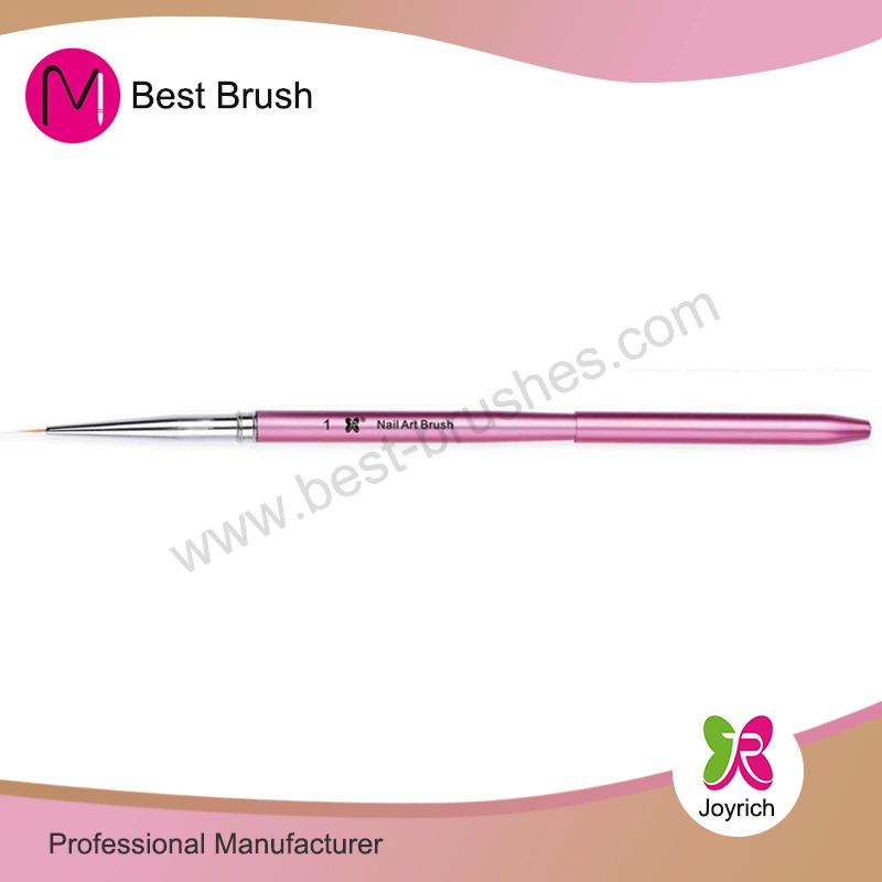 Sikat seni kuku logam pink